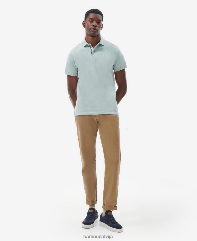 Barbour vīriešiem kirkhill polo krekls P8J88A620 apģērbs zils krīts