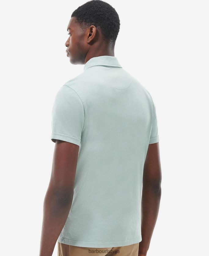 Barbour vīriešiem kirkhill polo krekls P8J88A620 apģērbs zils krīts