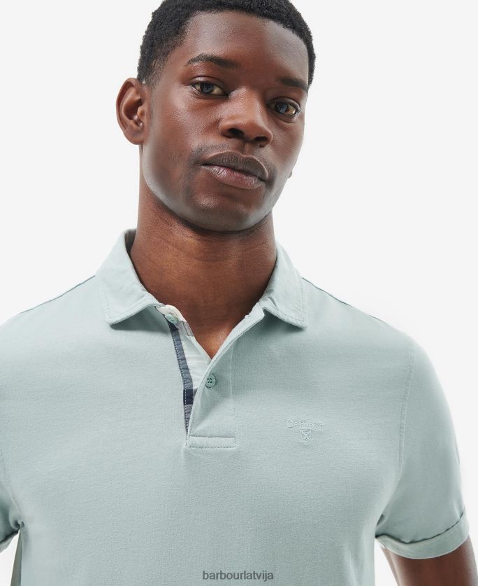 Barbour vīriešiem kirkhill polo krekls P8J88A620 apģērbs zils krīts