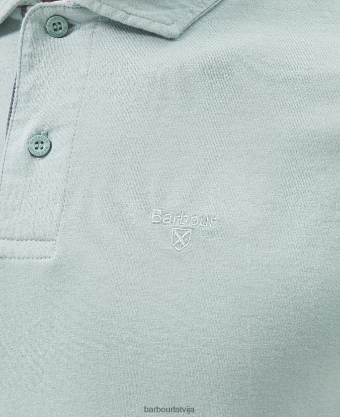 Barbour vīriešiem kirkhill polo krekls P8J88A620 apģērbs zils krīts