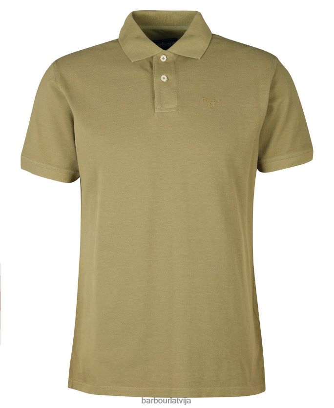 Barbour vīriešiem mazgāt sporta polo kreklu P8J88A667 apģērbs rozā sāls