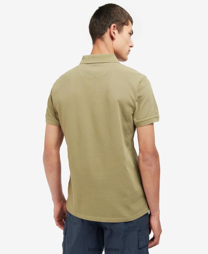 Barbour vīriešiem mazgāt sporta polo kreklu P8J88A667 apģērbs rozā sāls