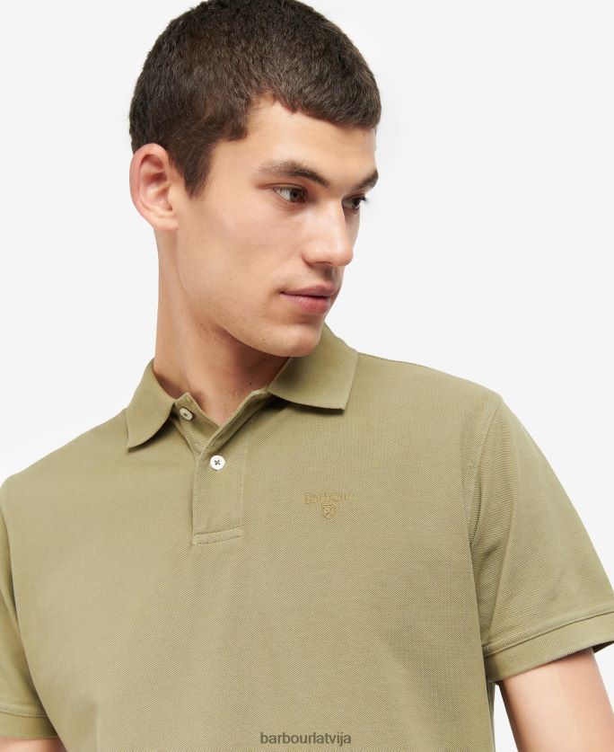 Barbour vīriešiem mazgāt sporta polo kreklu P8J88A667 apģērbs rozā sāls