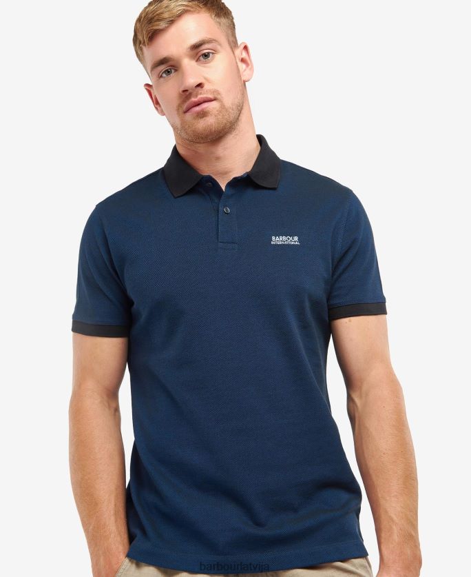 Barbour vīriešiem milton polo krekls P8J88A733 apģērbs tumši zils