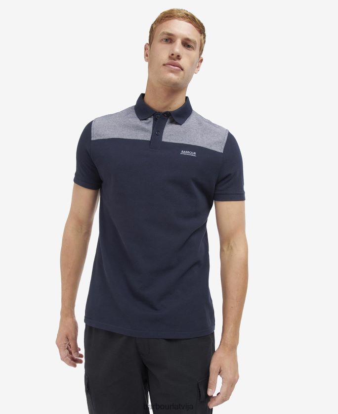 Barbour vīriešiem morzes polo krekls P8J88A700 apģērbs nakts debesis