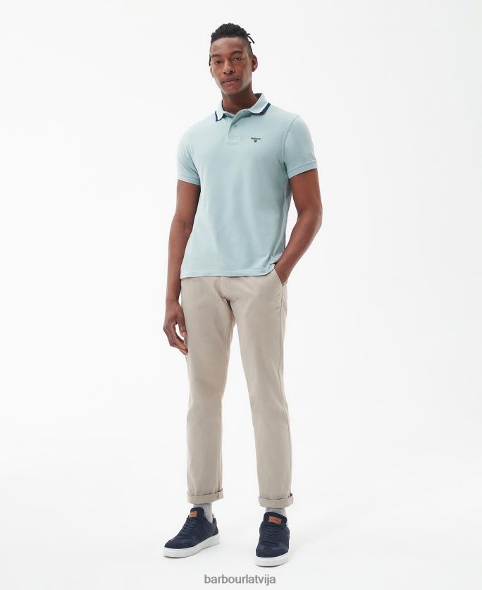 Barbour vīriešiem otterburn polo krekls P8J88A538 apģērbs dedzināta olīve