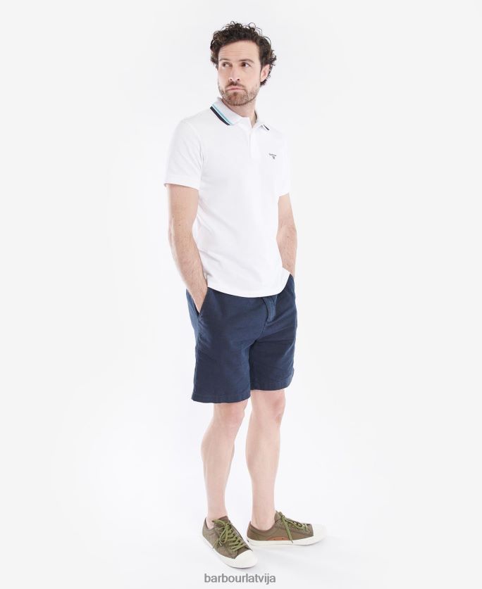 Barbour vīriešiem otterburn polo krekls P8J88A736 apģērbs balts