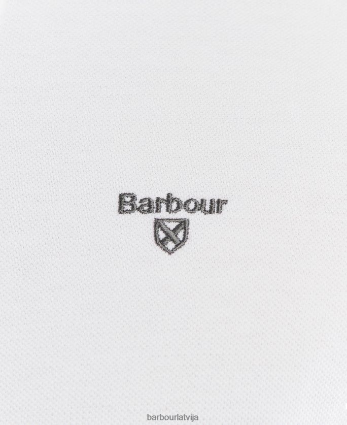 Barbour vīriešiem otterburn polo krekls P8J88A736 apģērbs balts