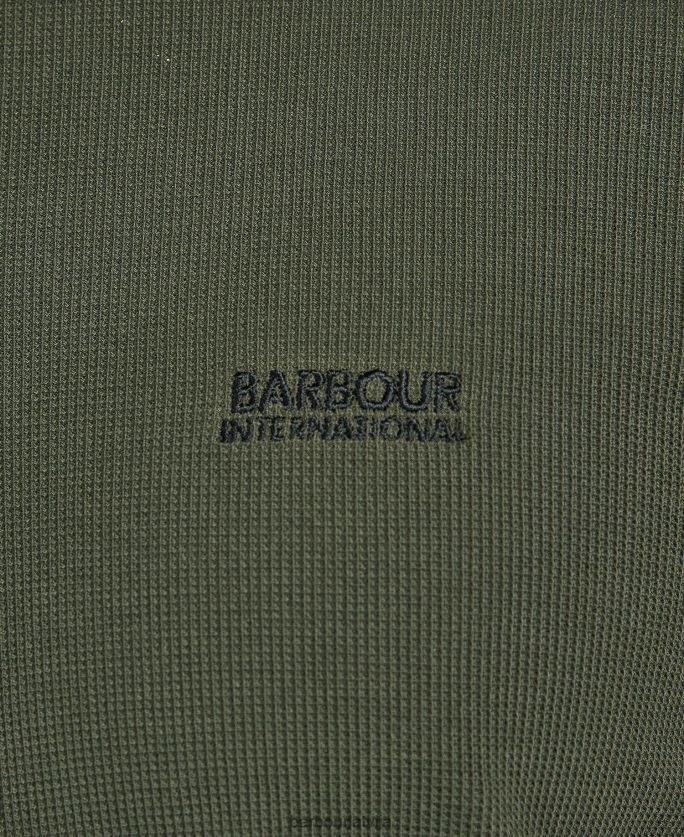 Barbour vīriešiem polo krekls ar rāvējslēdzēju P8J88A610 apģērbs mežs