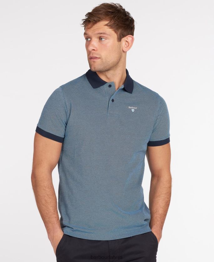 Barbour vīriešiem sporta mix polo krekls P8J88A591 apģērbs tumšās olīvas