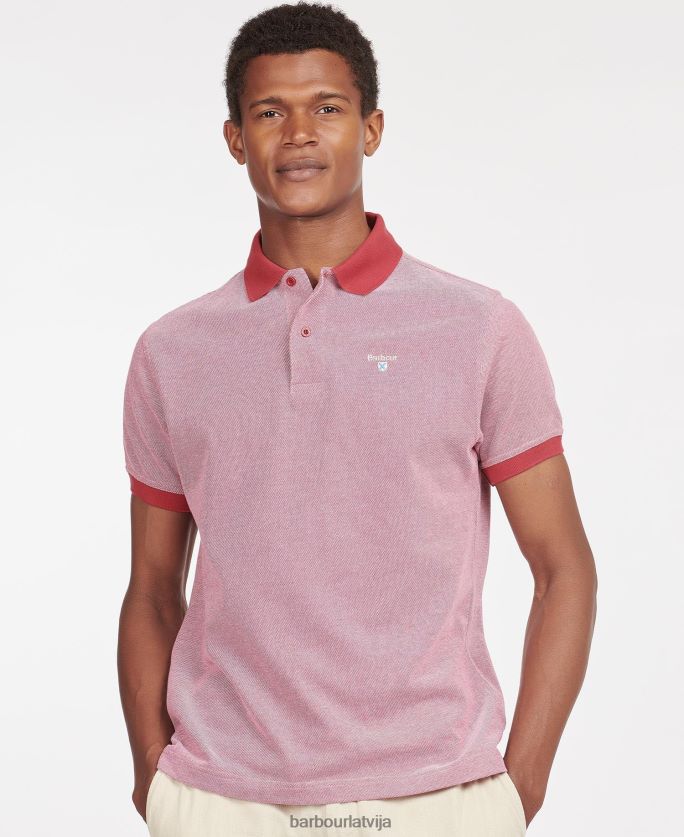 Barbour vīriešiem sporta mix polo krekls P8J88A617 apģērbs tumšās olīvas