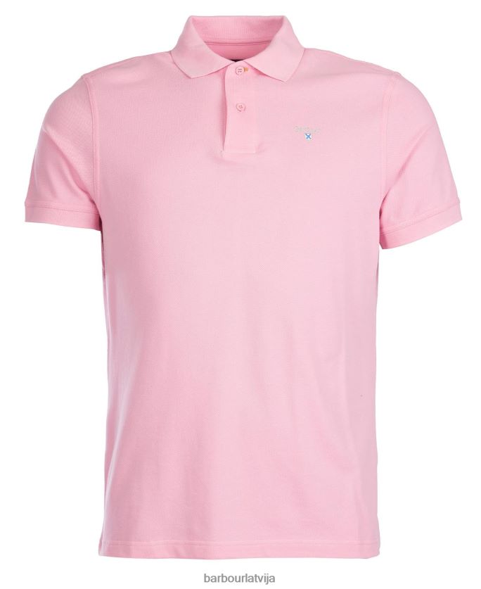 Barbour vīriešiem sporta polo krekls P8J88A546 apģērbs pelēkais merģelis