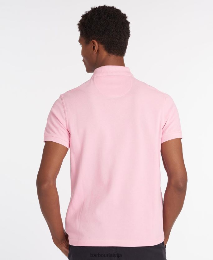 Barbour vīriešiem sporta polo krekls P8J88A546 apģērbs pelēkais merģelis