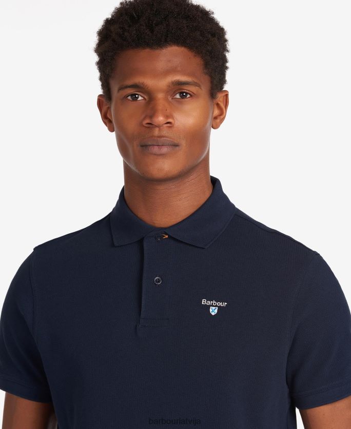 Barbour vīriešiem sporta polo krekls P8J88A549 apģērbs šautene zaļa