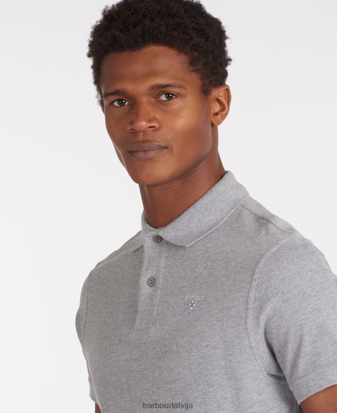 Barbour vīriešiem sporta polo krekls P8J88A578 apģērbs Atlantijas zils