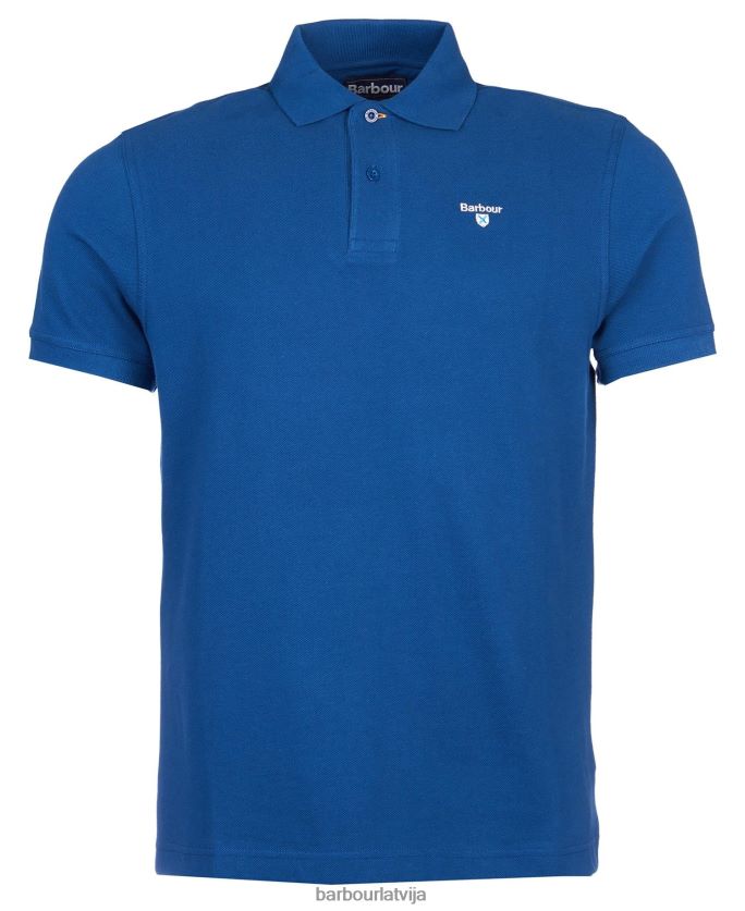 Barbour vīriešiem sporta polo krekls P8J88A580 apģērbs Atlantijas zils