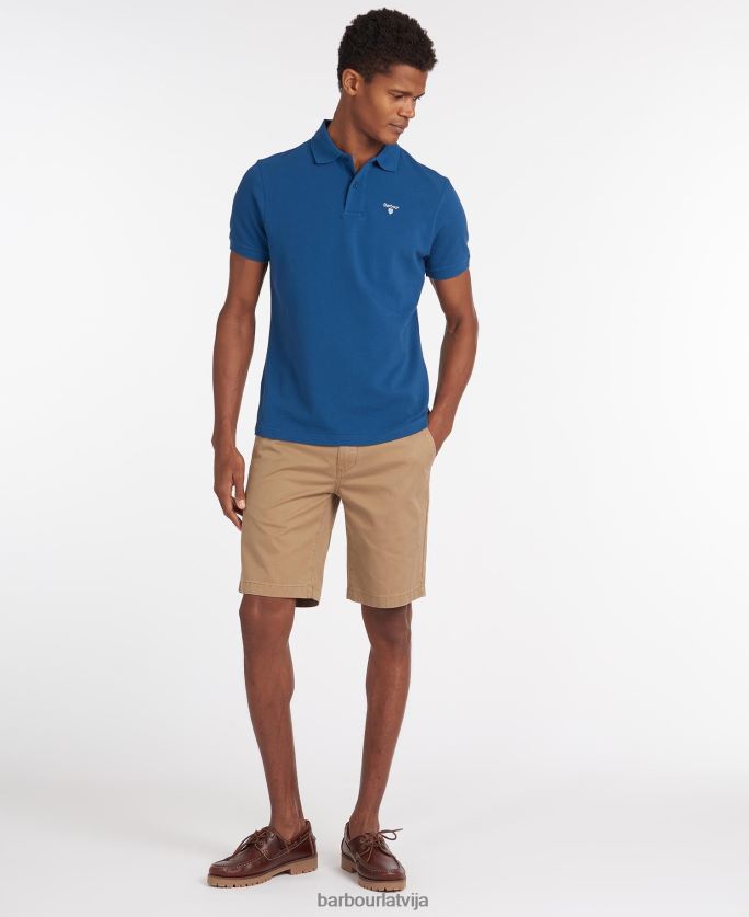 Barbour vīriešiem sporta polo krekls P8J88A580 apģērbs Atlantijas zils