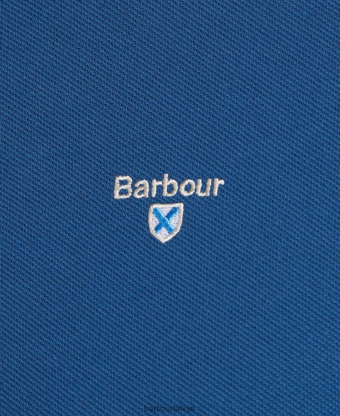 Barbour vīriešiem sporta polo krekls P8J88A580 apģērbs Atlantijas zils