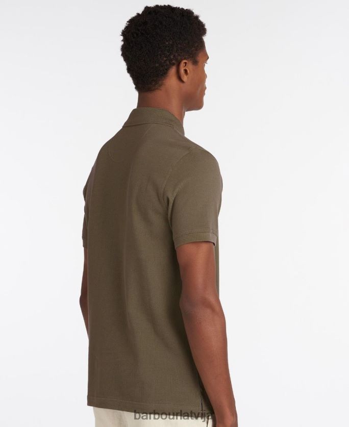 Barbour vīriešiem sporta polo krekls P8J88A584 apģērbs debesis