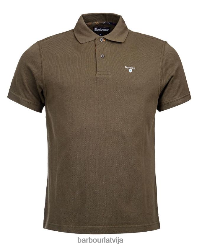 Barbour vīriešiem sporta polo krekls P8J88A584 apģērbs debesis