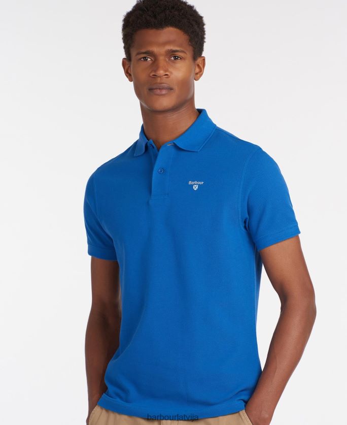 Barbour vīriešiem sporta polo krekls P8J88A603 apģērbs šautene zaļa