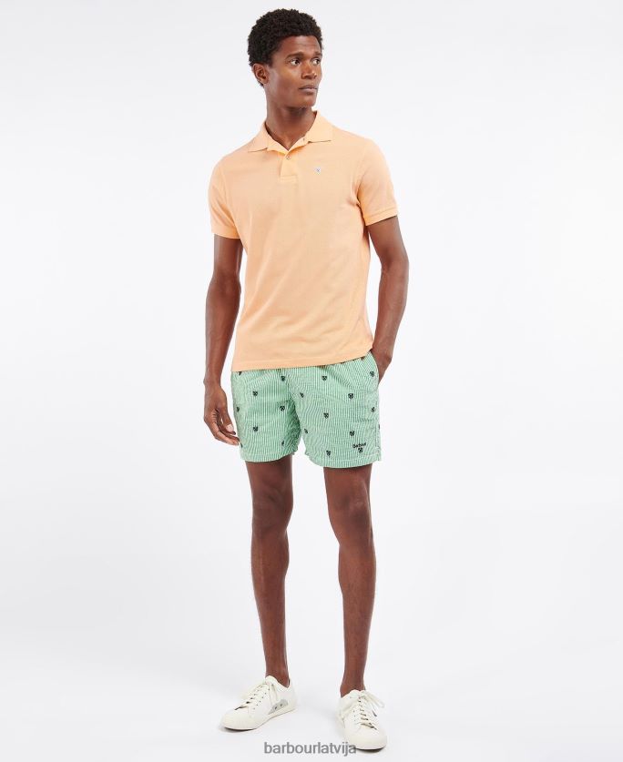 Barbour vīriešiem sporta polo krekls P8J88A654 apģērbs putekļainā piparmētra