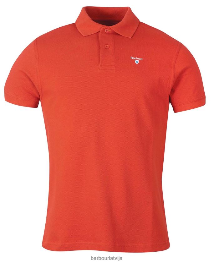 Barbour vīriešiem sporta polo krekls P8J88A666 apģērbs debesis