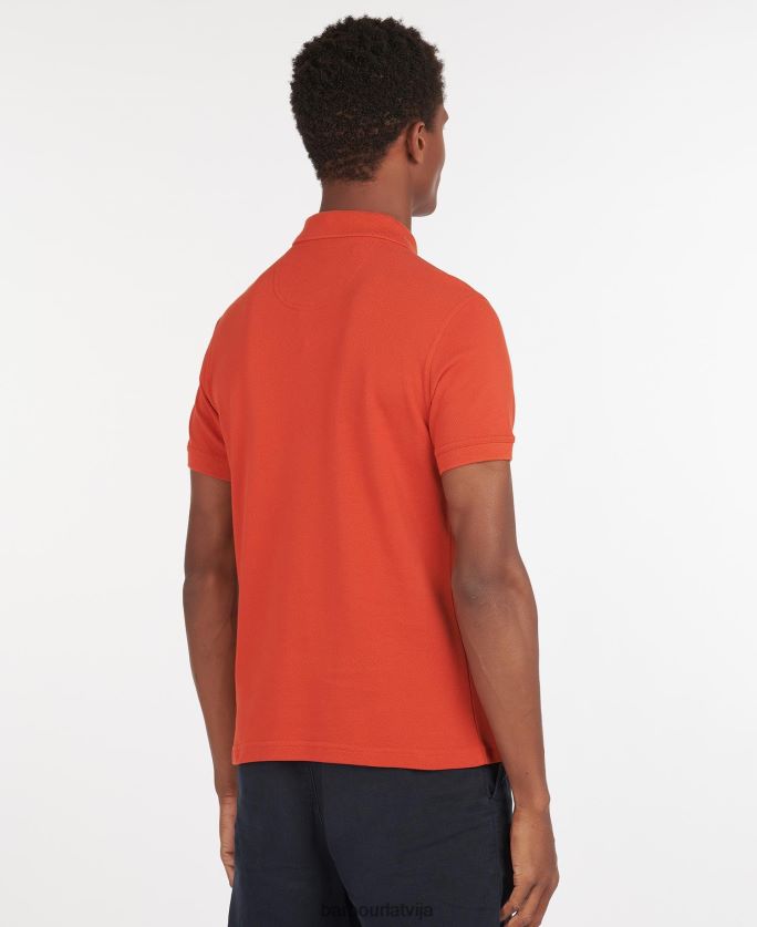 Barbour vīriešiem sporta polo krekls P8J88A666 apģērbs debesis