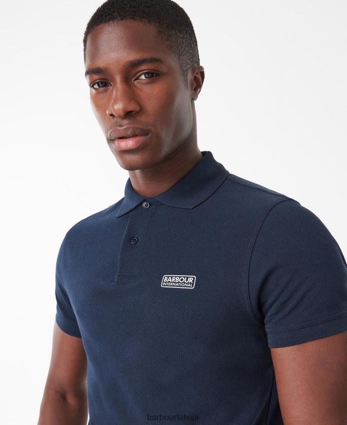 Barbour vīriešiem starptautiskais polokrekls starptautiskais būtisks P8J88A596 apģērbs tumši zils