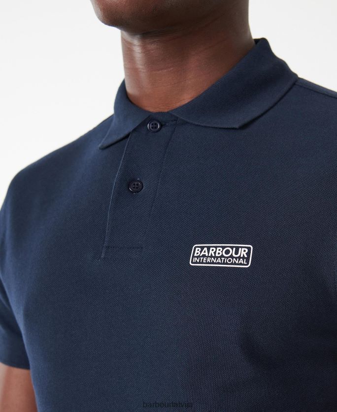 Barbour vīriešiem starptautiskais polokrekls starptautiskais būtisks P8J88A596 apģērbs tumši zils