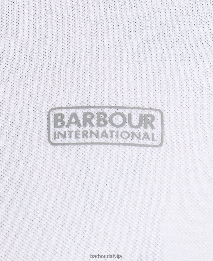 Barbour vīriešiem starptautiskais polokrekls starptautiskais būtisks P8J88A636 apģērbs balts