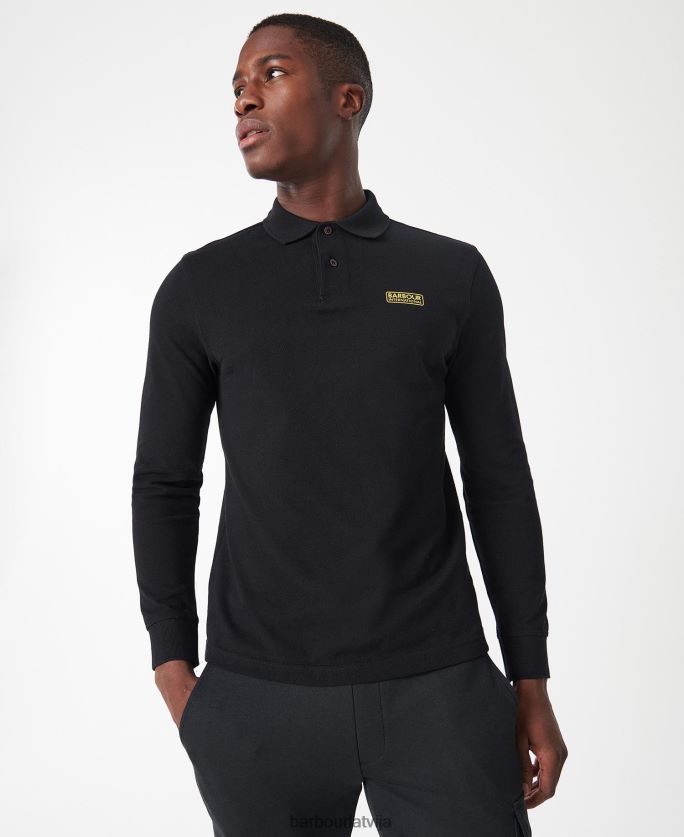 Barbour vīriešiem starptautisks polo krekls ar garām piedurknēm P8J88A662 apģērbs starptautiskā flote