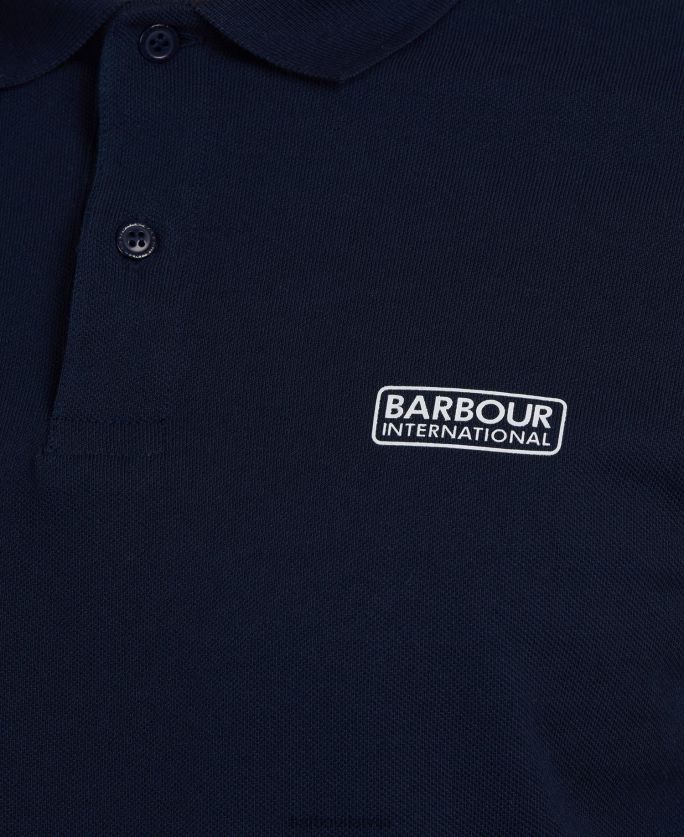 Barbour vīriešiem starptautisks polokrekls ar pamatīgu galu P8J88A557 apģērbs melns