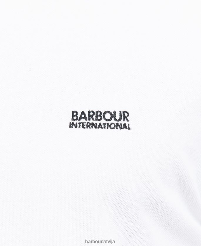 Barbour vīriešiem tūristu polo krekls P8J88A718 apģērbs klasisks balts