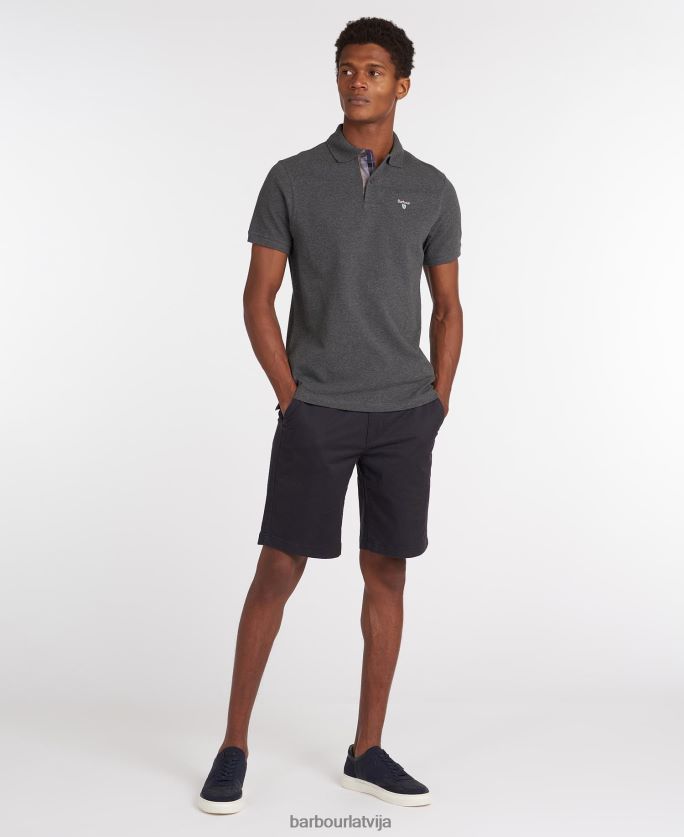 Barbour vīriešiem tartāna polokrekla piķe P8J88A545 apģērbs nakts debesis/olīvu nakts