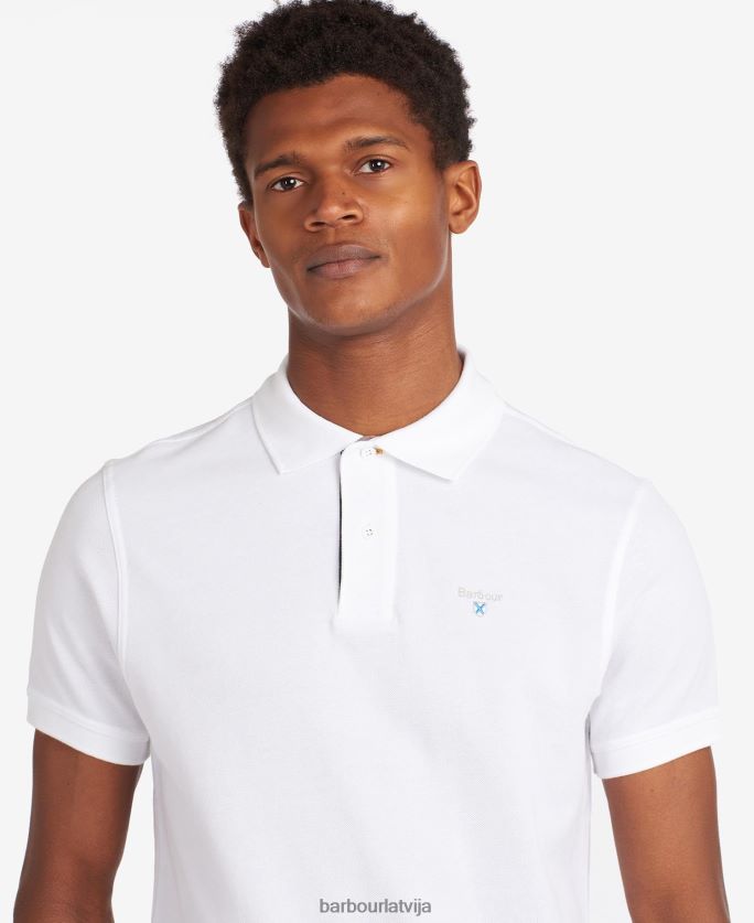 Barbour vīriešiem tartāna polokrekla piķe P8J88A551 apģērbs pelēkais merģelis