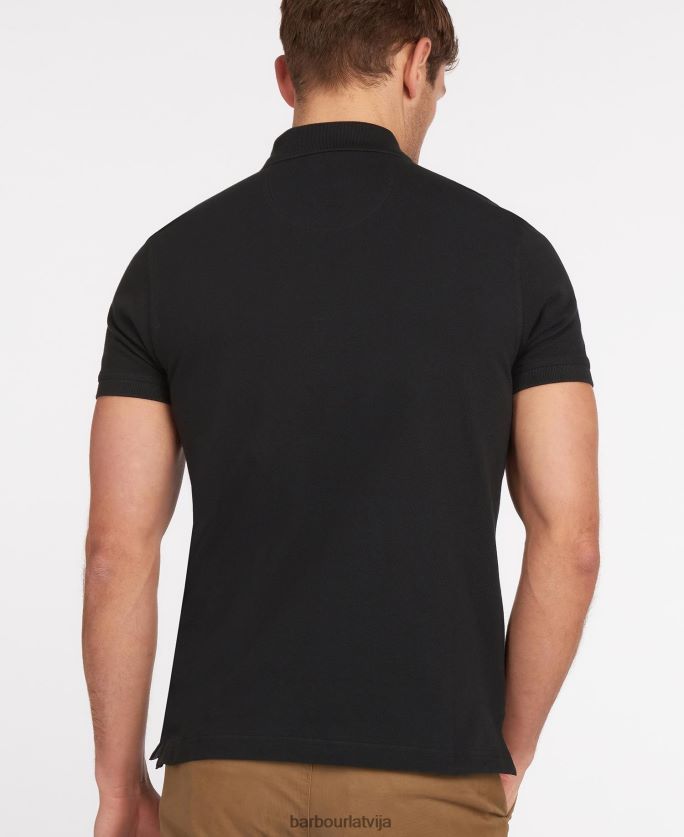 Barbour vīriešiem tartāna polokrekla piķe P8J88A556 apģērbs melns/moderns