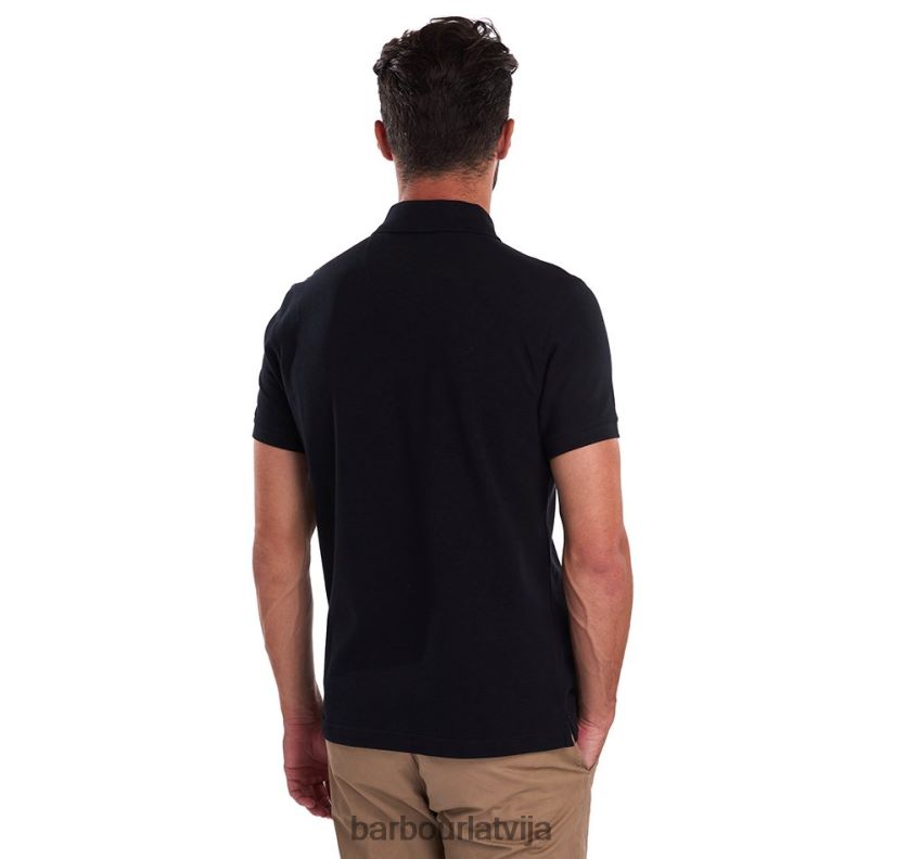 Barbour vīriešiem tartāna polokrekla piķe P8J88A556 apģērbs melns/moderns