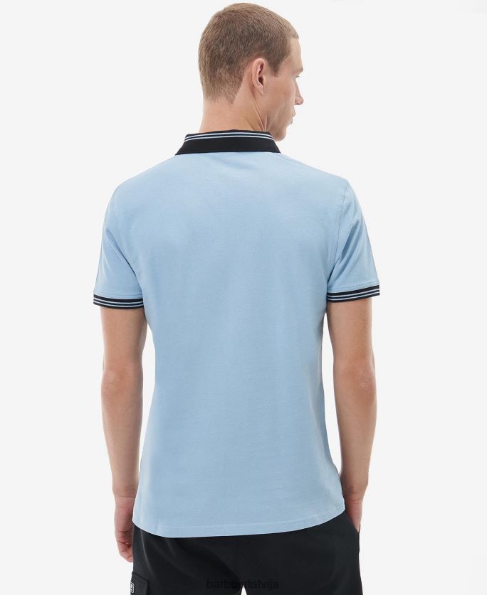 Barbour vīriešiem trekera polo krekls P8J88A670 apģērbs izbalējis zils