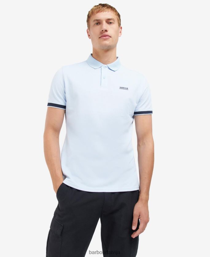 Barbour vīriešiem whateley polo krekls P8J88A705 apģērbs chambray blue/whisper white