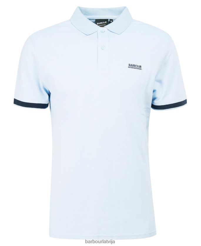 Barbour vīriešiem whateley polo krekls P8J88A705 apģērbs chambray blue/whisper white