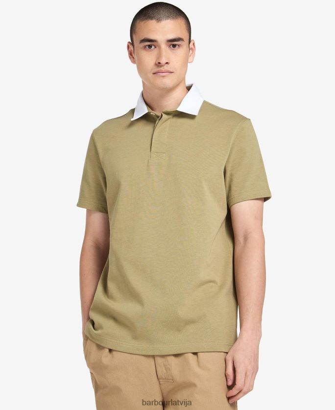 Barbour vīriešiem wilson polo krekls P8J88A703 apģērbs balinātas olīvas