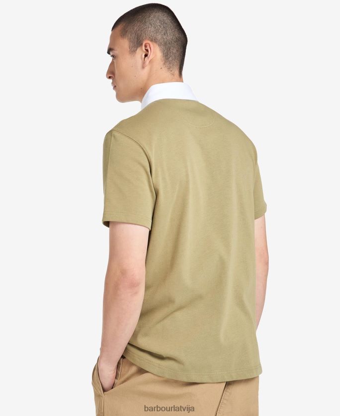 Barbour vīriešiem wilson polo krekls P8J88A703 apģērbs balinātas olīvas