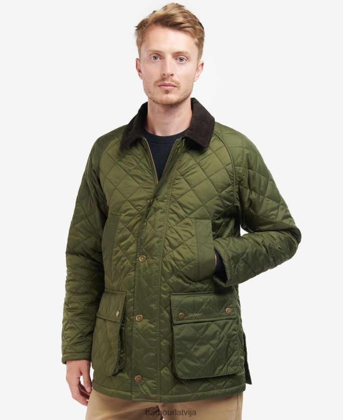 Barbour vīriešiem ashby stepēta jaka P8J88A97 apģērbs olīvu