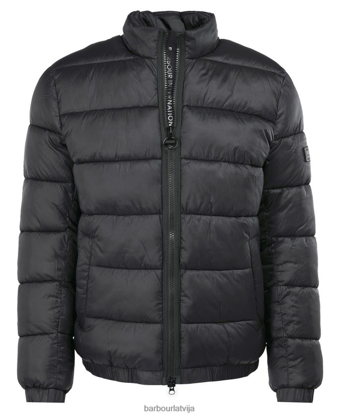 Barbour vīriešiem elwin stepēta jaka P8J88A134 apģērbs klasisks melns