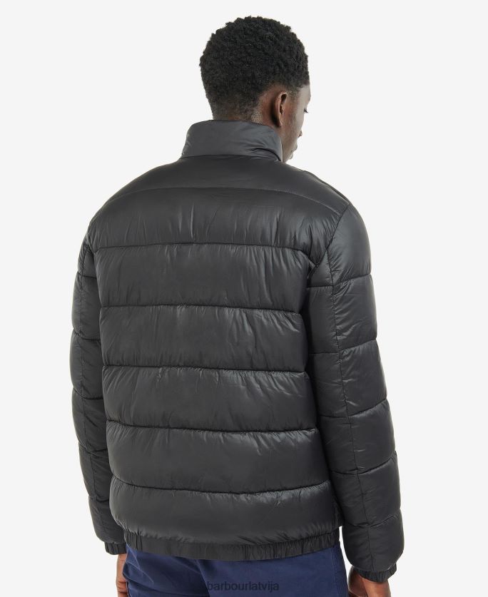 Barbour vīriešiem elwin stepēta jaka P8J88A134 apģērbs klasisks melns
