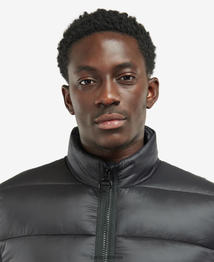 Barbour vīriešiem elwin stepēta jaka P8J88A134 apģērbs klasisks melns