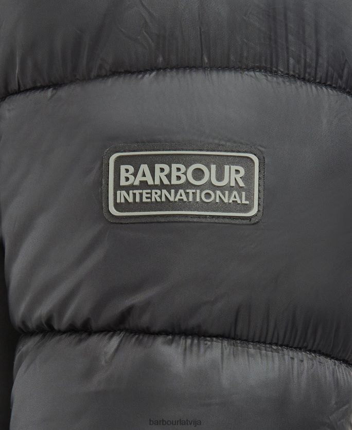 Barbour vīriešiem elwin stepēta jaka P8J88A134 apģērbs klasisks melns