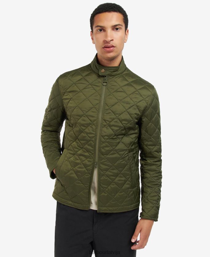 Barbour vīriešiem hann stepēta jaka P8J88A164 apģērbs smiltis