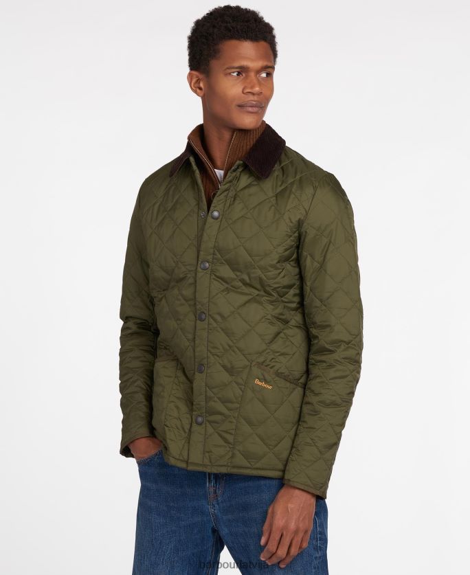 Barbour vīriešiem heritage liddesdale stepēta jaka P8J88A77 apģērbs melns